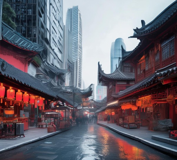 中式商务背景图，从传统到现代的商业视觉解决方案